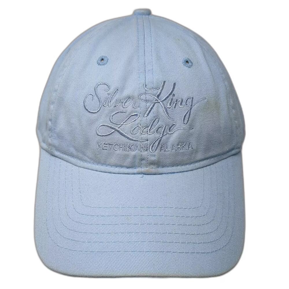Drift Creek Outdoors Baseball Cap Blue OS Silver King Lodge Alaska Hat